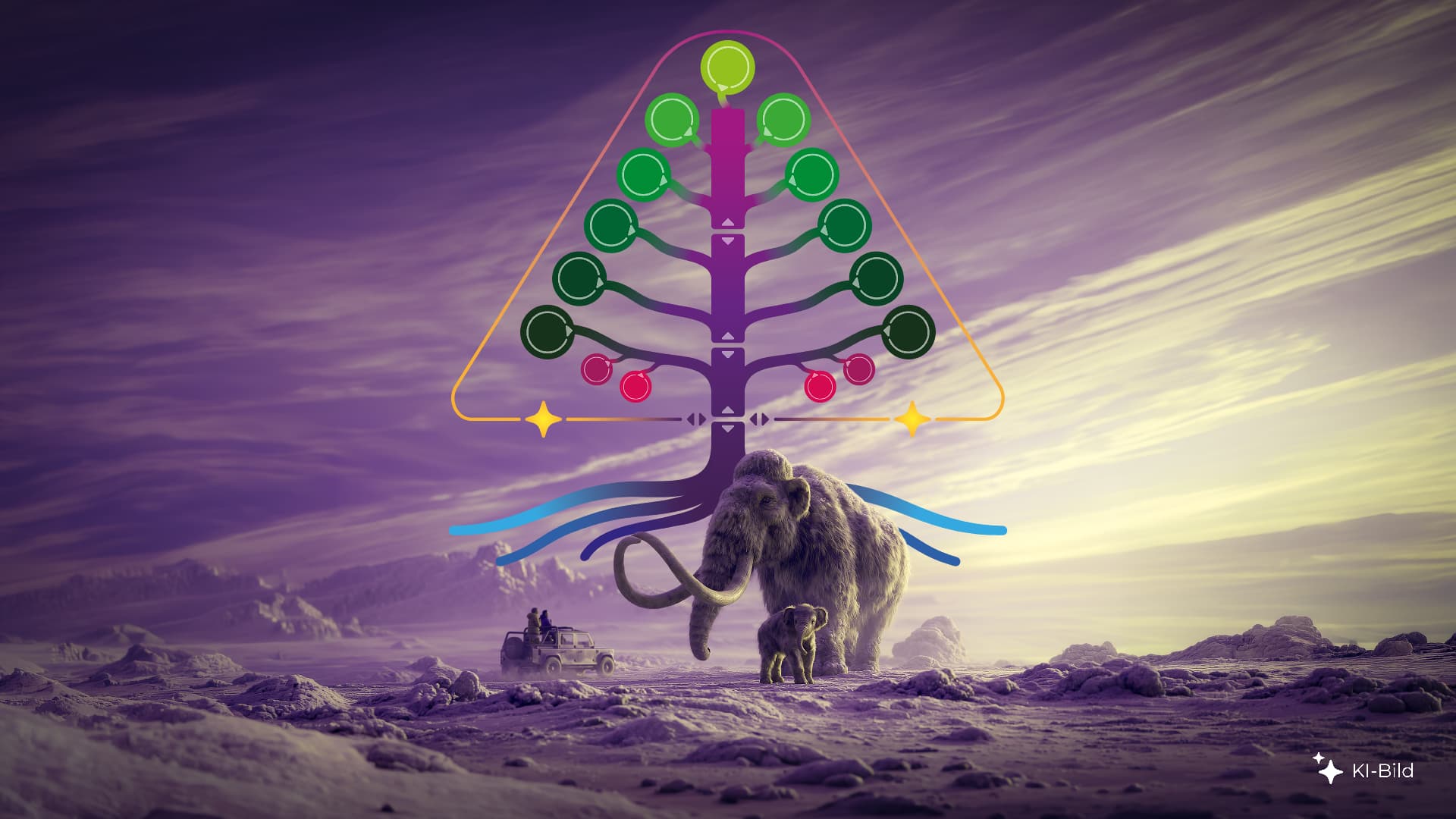 KI-Bild: Der AI-Strategy-TREE mit Mammut